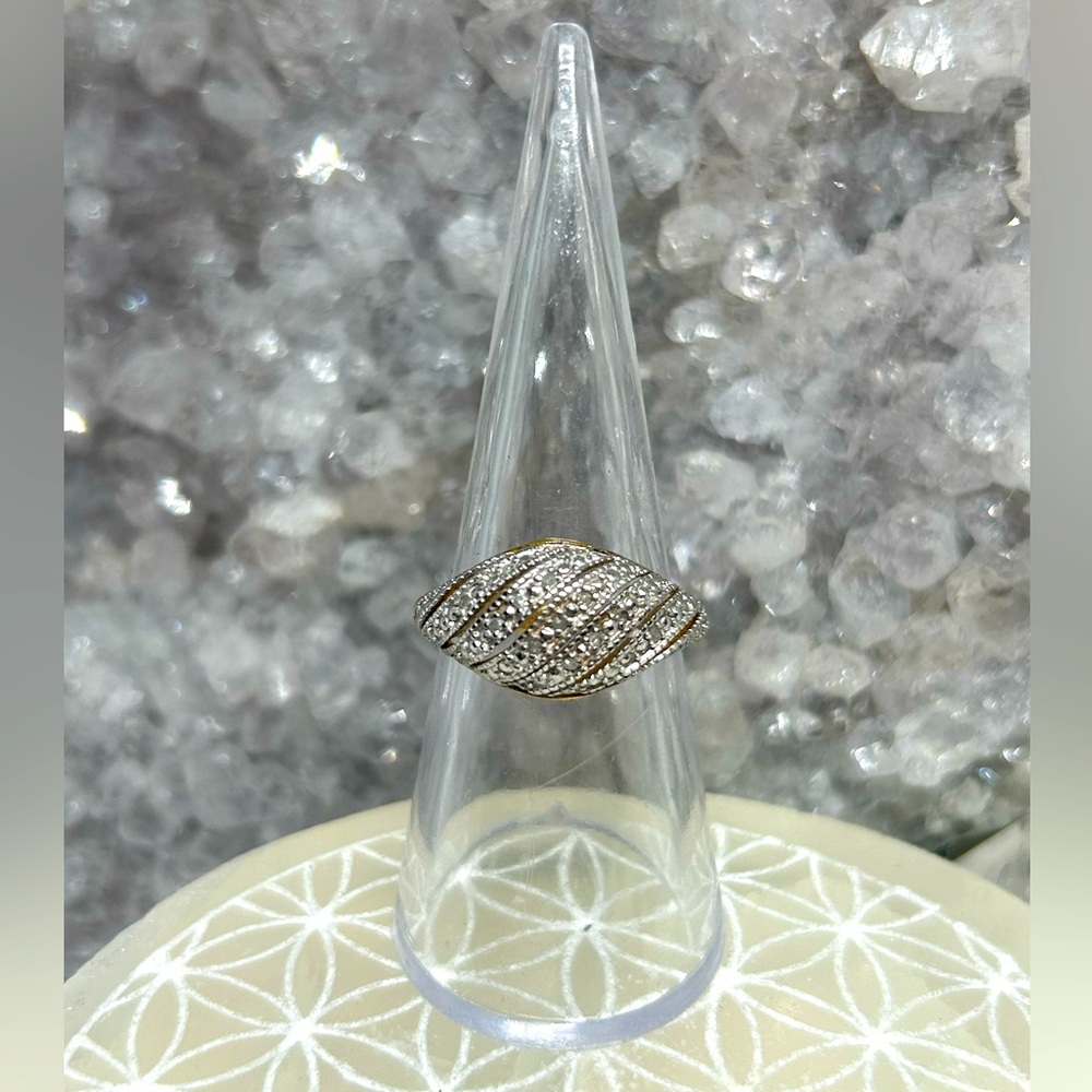 Vintage Diamond Ring 925